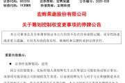 六爻免费明日停牌！又一A股，筹划控制权变更