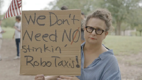 特斯拉在得(👊)州奥斯汀遭遇抗议活动：反对马斯克Robotaxi计划